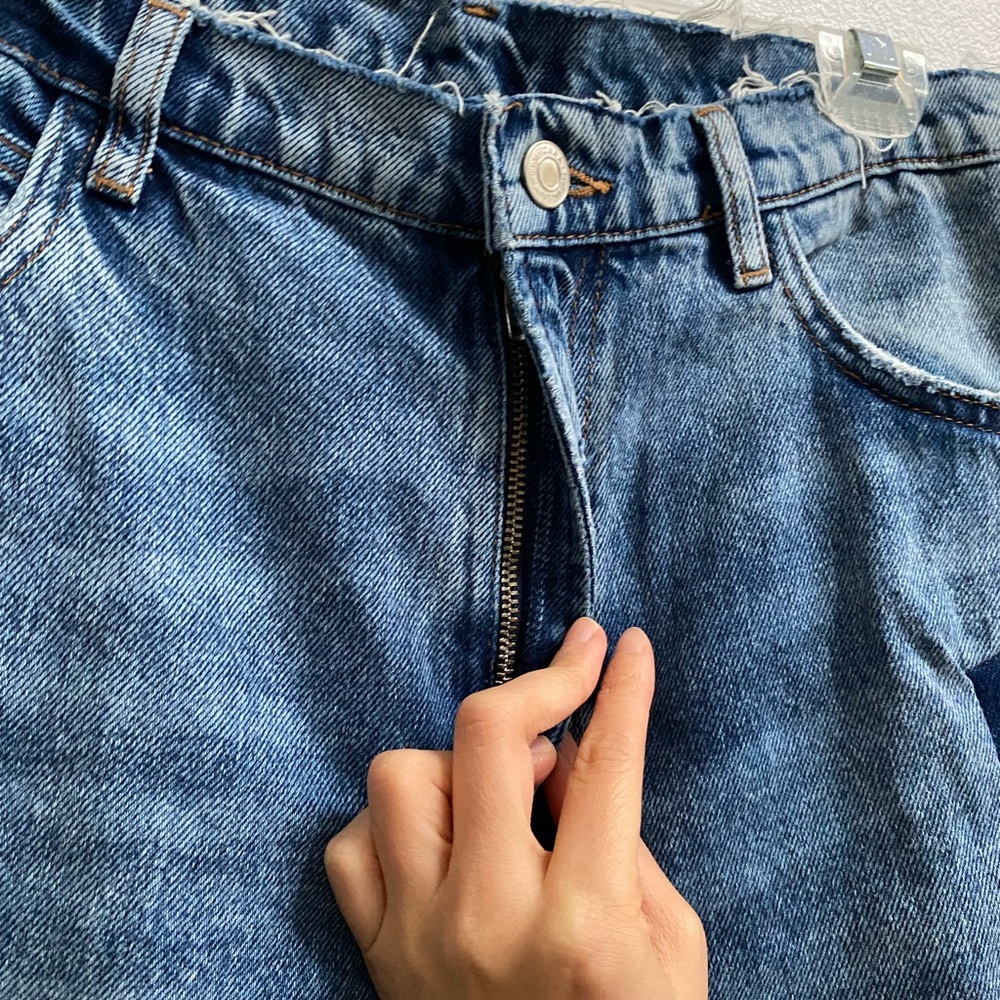 Zara Duotone Wide Leg Jeans US 2 - Picture 3 of 5